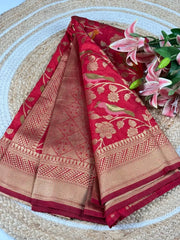 Banarasi Khadi Georgette Trending Saree
