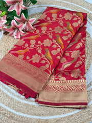 Banarasi Khadi Georgette Trending Saree