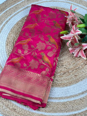 Banarasi Khadi Georgette Trending Saree