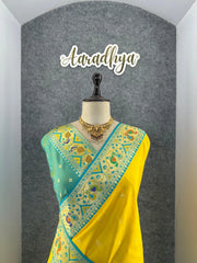 Rajwadi Mor Paithani Zari Butti Saree