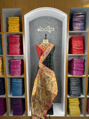 Rajwadi Mor Paithani Zari Butti Saree