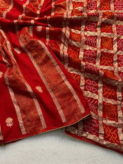 Premium Dola Silk Lagdi Patta Saree