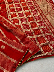 Premium Dola Silk Lagdi Patta Saree