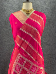 Premium Dola Silk Lagdi Patta Saree