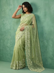 Wedding Season Embroidery Designer Saree