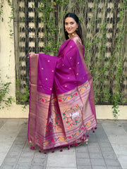 Pichwai Paithani Silk Saree – Royal Heritage Collection