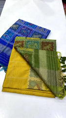 Pure Khadi Raw Silk Weaving Patola Saree