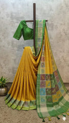 Pure Khadi Raw Silk Weaving Patola Saree