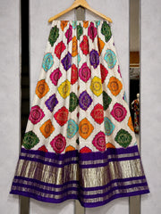 Pure Gaji SIlk Multi Bandhej Dupatta