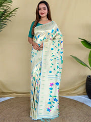 Pure Silk Kanchipuram Full Weaving Wedding Special Paithani Saree