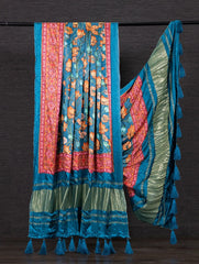 Pure Gaji Silk Lotus Digital Printed Dupatta Collection