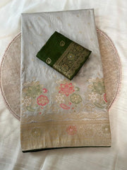 Dola Silk Rich Flowery Banarasi Saree