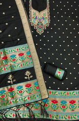 AE-004 – Soft Silk Unstitched Paithani Suits