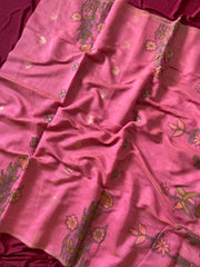 Premium Soft Muga Cotton Flowery Saree