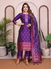 AE-19A – Unstitched Patola Soft Silk 3 Piece Suits