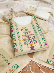 AE-015 – Royal Elephant Paithani Unstitched Suit