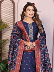 AE-19A – Unstitched Patola Soft Silk 3 Piece Suits