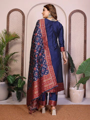 AE-19A – Unstitched Patola Soft Silk 3 Piece Suits