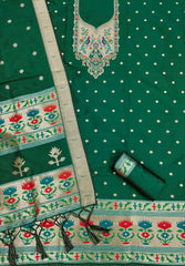 AE-004 – Soft Silk Unstitched Paithani Suits