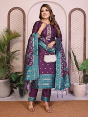 AE-19A – Unstitched Patola Soft Silk 3 Piece Suits