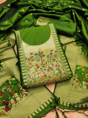 AE-010 – Premium Zari Bird Design Paithani Suit