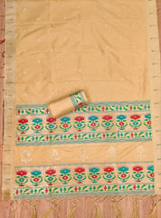 AE-004 – Soft Silk Unstitched Paithani Suits