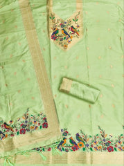 AE-021 – Multicolor Bird Motif Paithani Suit Set
