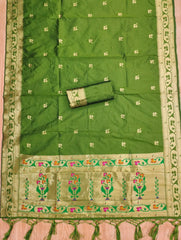 AE-015 – Royal Elephant Paithani Unstitched Suit