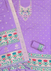 AE-004 – Soft Silk Unstitched Paithani Suits