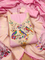 AE-021 – Multicolor Bird Motif Paithani Suit Set