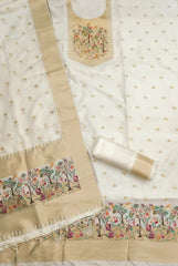 AE-010 – Premium Zari Bird Design Paithani Suit