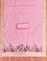 AE-021 – Multicolor Bird Motif Paithani Suit Set