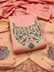 AE-012 – Royal Peacock Garden Paithani Silk Suit Set