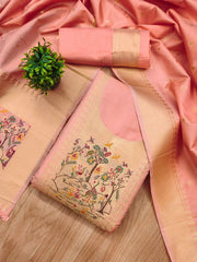 AE-010 – Premium Zari Bird Design Paithani Suit
