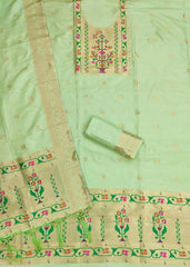 AE-015 – Royal Elephant Paithani Unstitched Suit