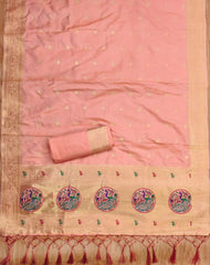 AE-012 – Royal Peacock Garden Paithani Silk Suit Set
