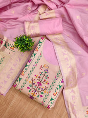 AE-015 – Royal Elephant Paithani Unstitched Suit