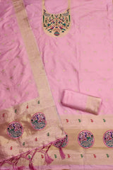 AE-012 – Royal Peacock Garden Paithani Silk Suit Set