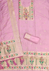 AE-015 – Royal Elephant Paithani Unstitched Suit