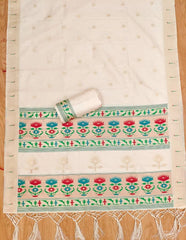 AE-004 – Soft Silk Unstitched Paithani Suits