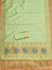 AE-012 – Royal Peacock Garden Paithani Silk Suit Set
