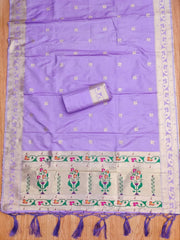 AE-015 – Royal Elephant Paithani Unstitched Suit