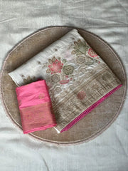 Dola Silk Rich Flowery Banarasi Saree