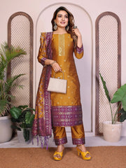 AE-19A – Unstitched Patola Soft Silk 3 Piece Suits