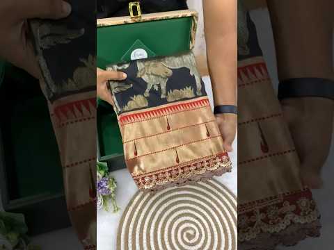 Black Soft Silk Pichwai Paithani Lace Saree