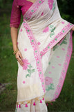 Soft Muga Cotton Classic Jamdani Saree