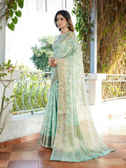 Latest Bandhani Organza Patola Saree