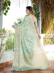 Latest Bandhani Organza Patola Saree