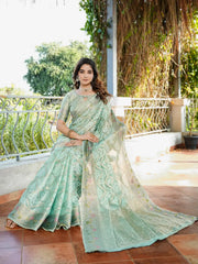 Latest Bandhani Organza Patola Saree