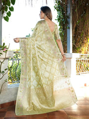 Latest Bandhani Organza Patola Saree
